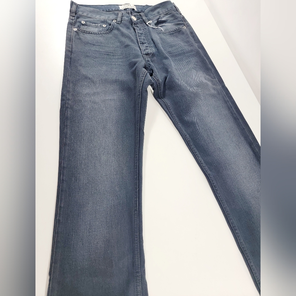 BRAND NEW! Acne Studios Roc Lana Dark Blue Jeans Pants - Picture 2 of 16